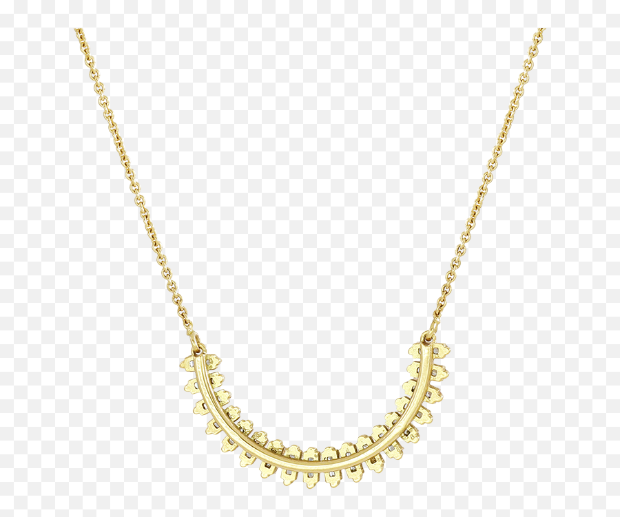 Baguette Diamonds Necklace - Solid Emoji,Yellow Diamond Emotion