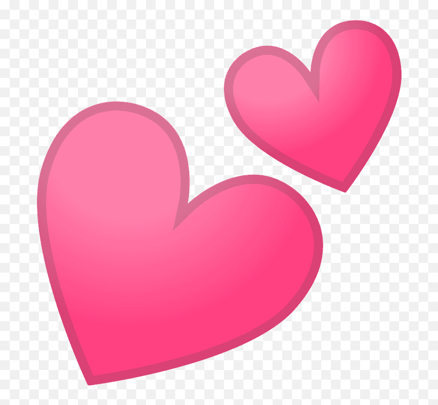 Two Hearts Emoji - Zwei Herzen Herzen Clipart,Two Heart Emoji