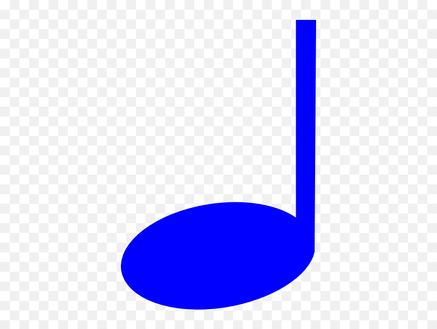 Blue Music Note - Quarter Note Symbol Colored Emoji,Music Note Emoticon Drop