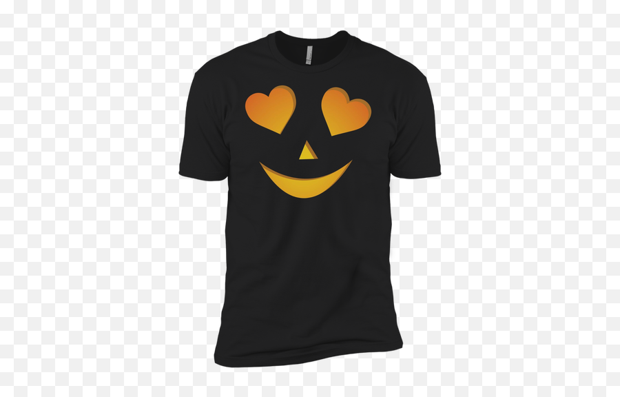 Excellent Halloween Emoji Pumpkin Face Shirts - Heart Eyes Pumpkin Happy,Emojis Heart Eyes Sidr Heart