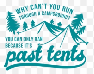 Campground Tents Dad Joke Lettering - Language Emoji,Pun Jokes With Emojis