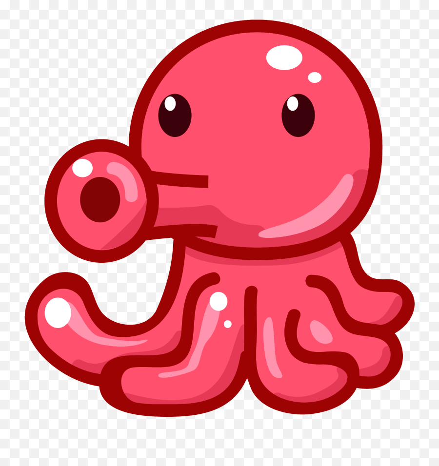 Octopus Emoji Clipart - Octopus Emoji Png,Emojis Squid