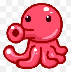 Octopus Emoji Clipart - Octopus Emoji Png,Emojis Squid