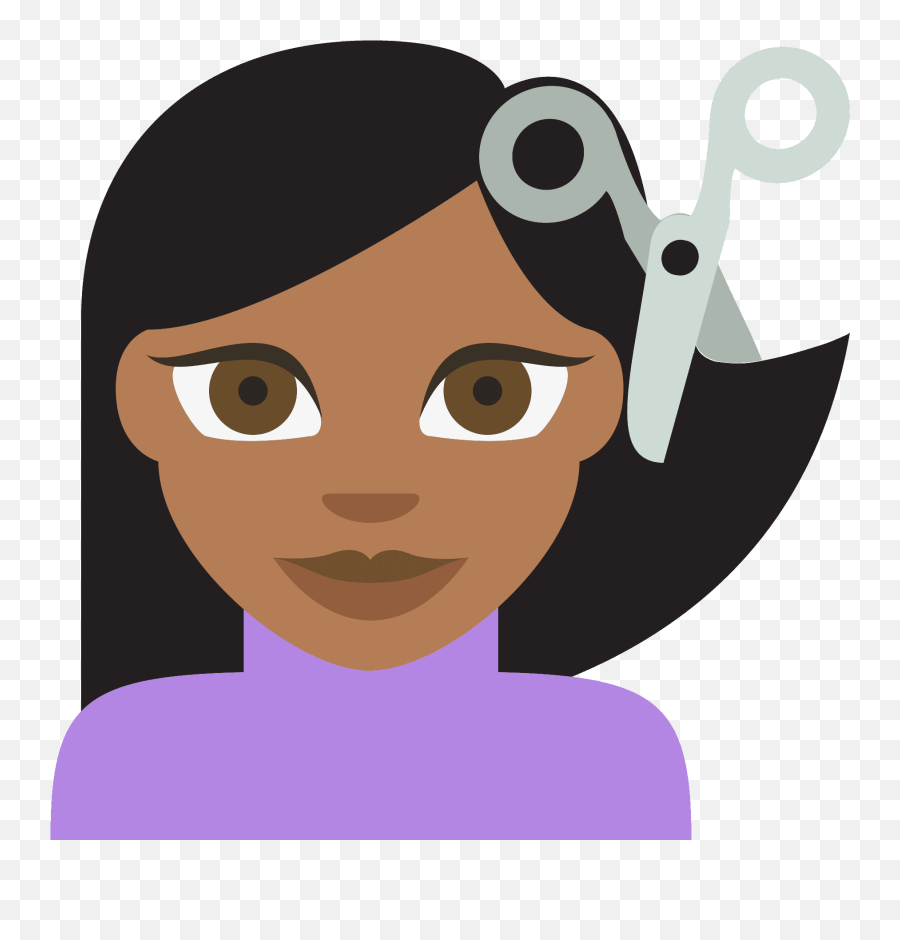 Person Getting Haircut Emoji Clipart Free Download - Cutting Hair Emoji Png,Haircut Emojis