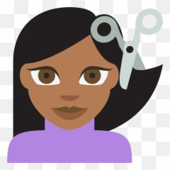 Person Getting Haircut Emoji Clipart Free Download - Cutting Hair Emoji Png,Haircut Emojis
