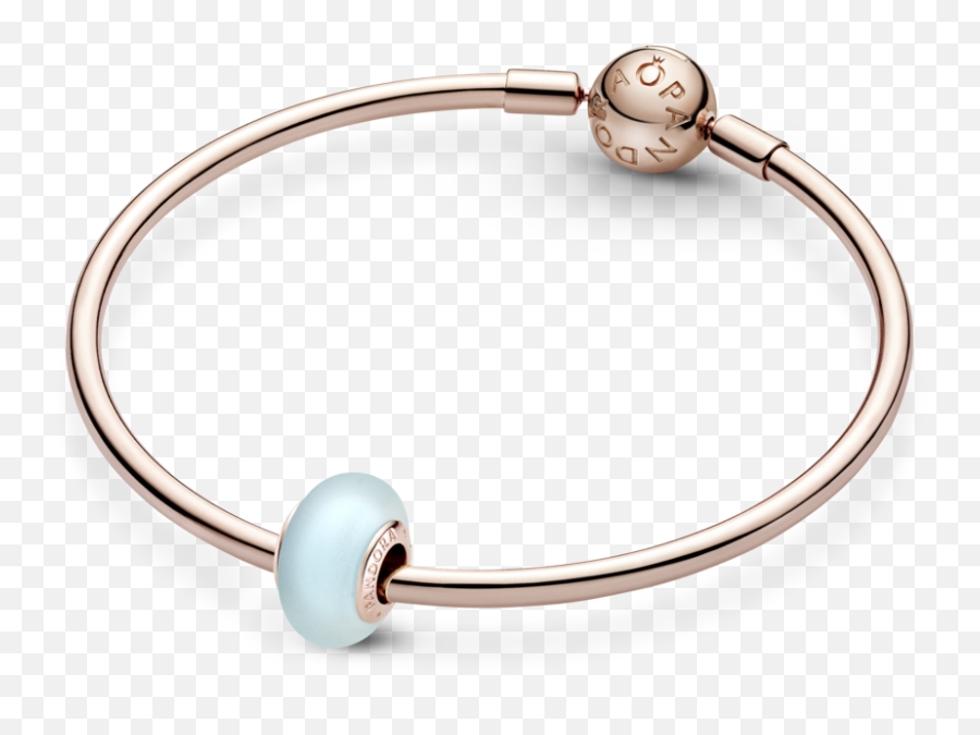 Matte Blue Murano Glass Charm - Pandora Matte Pink Murano Emoji,Emoji Bracelet Pandora Store