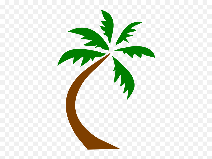 Palm Tree Clipart 2 - Black Coconut Tree Clipart Emoji,Colorful Palm Trees With Emojis