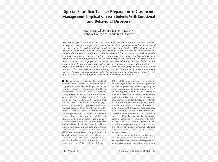 Special Education Teacher Preparation - Document Emoji,Emotions Of Behavior Management Journal