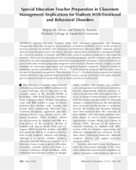 Special Education Teacher Preparation - Document Emoji,Emotions Of Behavior Management Journal