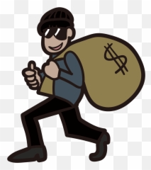 Robber No Background - Transparent Cartoon Robber Png Emoji,Robber Emoji Png