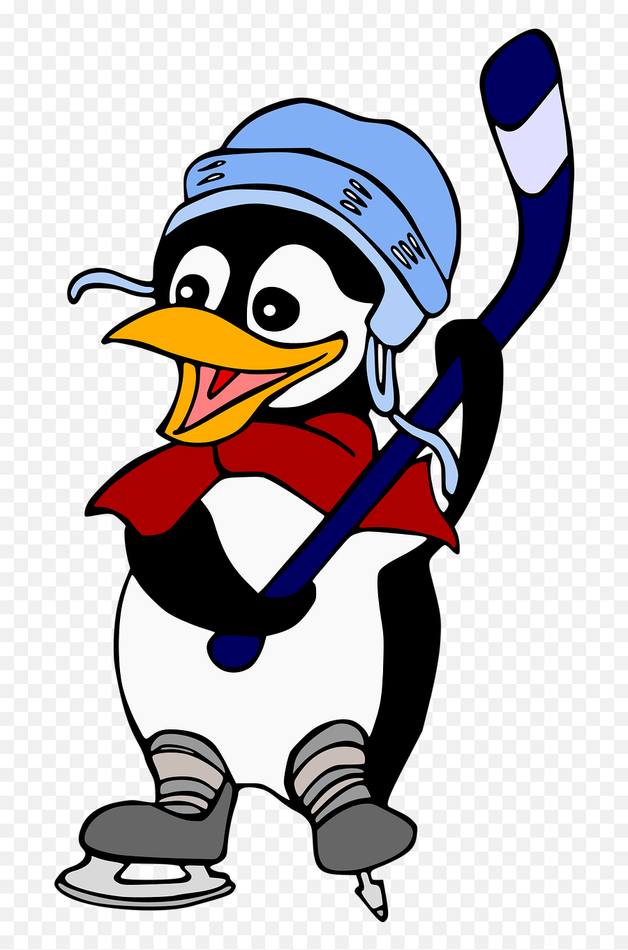 Penguin Hockey Player - Ice Hockey Emoji,Penguin Emotion