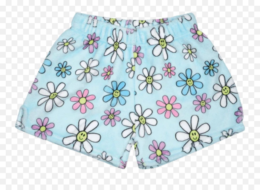 Iscream Plush Shorts - Iscream Emoji,Flowers By Zoe Emoji Shorts
