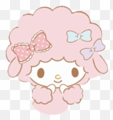 Lamb Sheep Ram Sanrio Sticker By Daniela Teixeira - My Sweet Piano Pink Emoji,Pink Sheep Emoticon