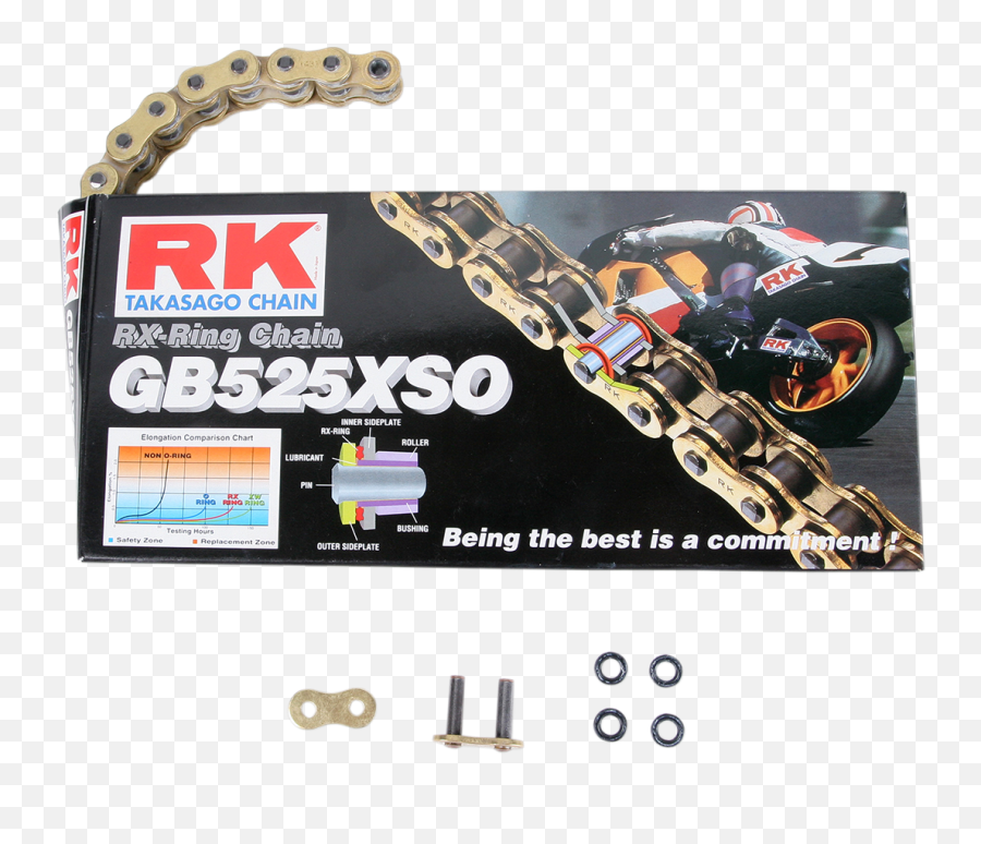 Nickel 530 X 106 Links O - Ring Motorcycle Chain Chains Rk Chain Emoji,Emotion Rollers