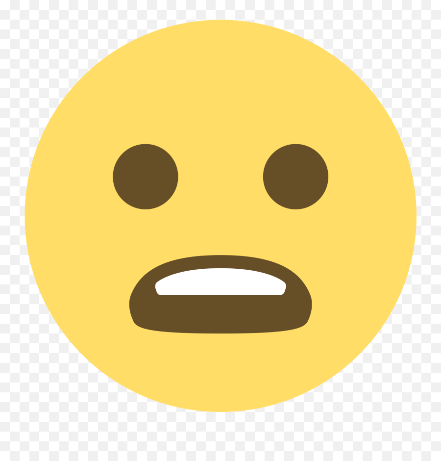 Frowning Face With Open Mouth Emoji Clipart - Emoji Smiley Anguised,Puppy Eyes Emoji