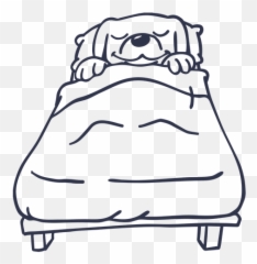 Svg De Sueno Com Fundo Transparente - Perro Durmiendo En Cama Dibujo Png Emoji,Emoticons Toupeira