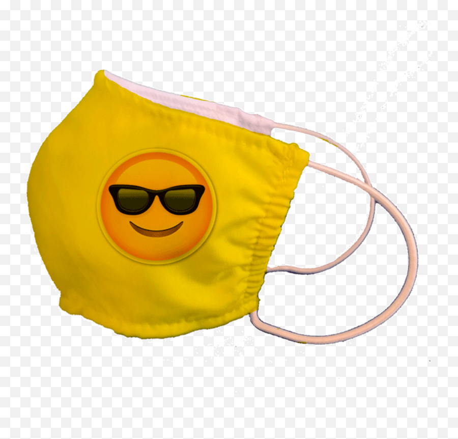 Máscara De Proteção Emoji De Óculos - Happy,Swimming Emoticons