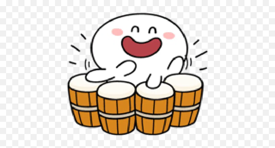 Rabbit Smile Person 3 Sticker Pack - Stickers Cloud Emoji,Emojis Playing Drums