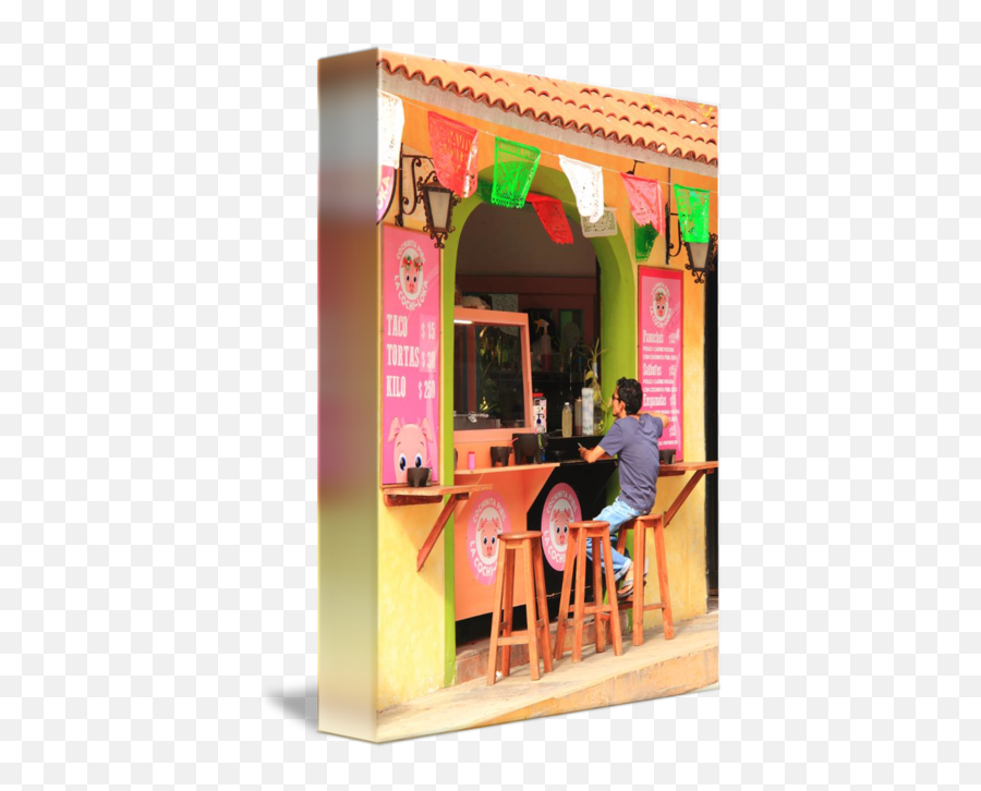 Cochinita Pibil Taco Shop Playa Del Carmen Mexic By Roupen Emoji,Tacos Are Like Emotions
