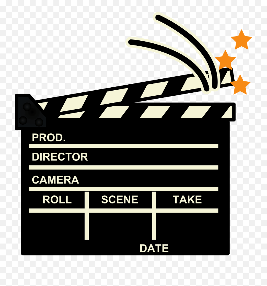 Clapperboard Clipart - Horizontal Emoji,Clapperboard Emoji