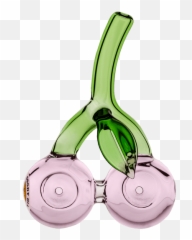 Goody Glass - Lucky Cherry Hand Pipe Hemper Emoji,Grabbing Hand Emoji