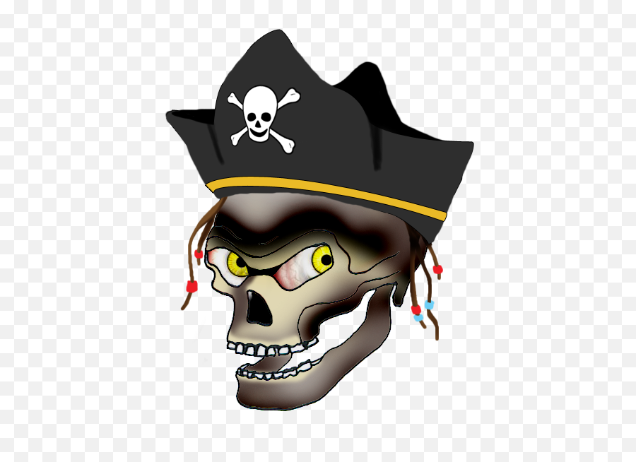 Cool Skull Clip Art And Funny Emoji,Pirate Skull Emoji