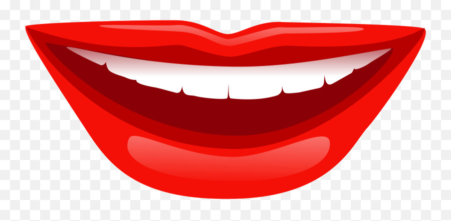 Smile Png - Teeth Smiles Images Free Smile Emoji Cartoon Lips Smile Png,Lips Emoji