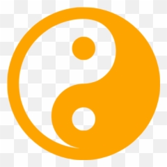 Orange Yin Yang Icon - Yin Yang Icon Orange Emoji,Yin & Yang Emoji