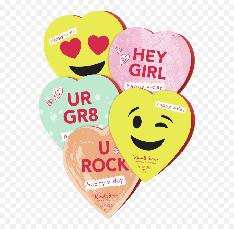 Russell Stover Conversation Hearts - Russell Stover Conversation Heart Emoji,Walmart Emoticon