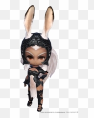 Final Fantasy Xiv Fanfest Shows Off New - Fran Final Fantasy Minion Emoji,Ffxiv Ninja Rabbit Emoji