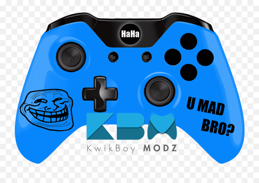 Custom Blue Troll Face Xbox One - Fortnite Xbox Controller Emoji,Xbox Different Emotion Faces