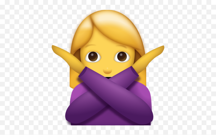 Woman Saying No Emoji Free Download - Girl Crossing Arms Emoji,Friends Emoji