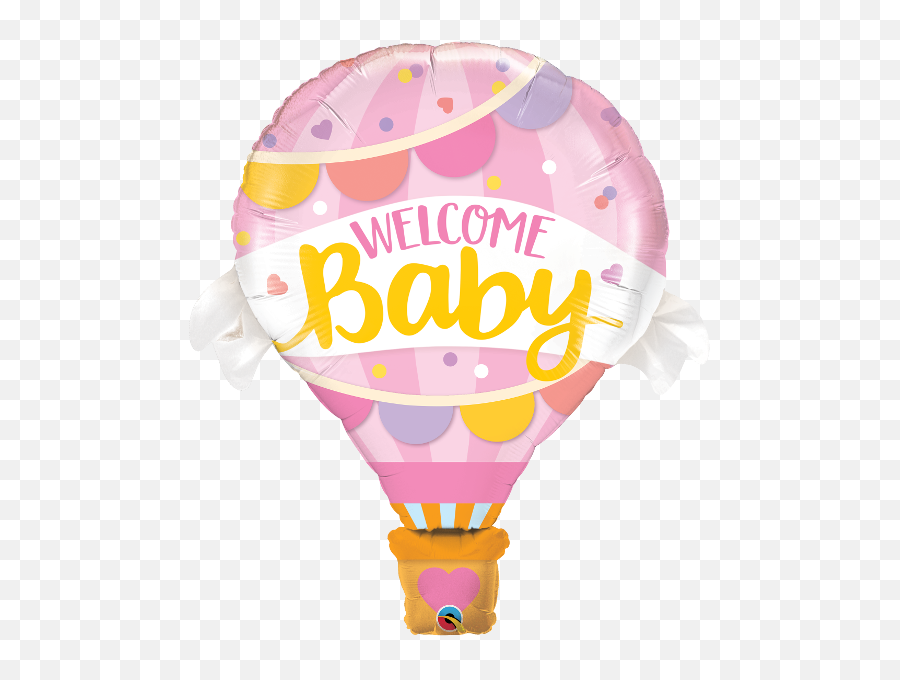Hot Air - Welcome Baby Girl Transparent Emoji,Balloon Column Emoji