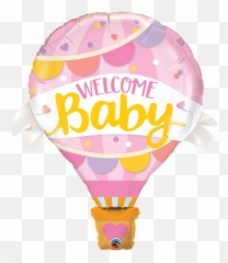 Hot Air - Welcome Baby Girl Transparent Emoji,Balloon Column Emoji