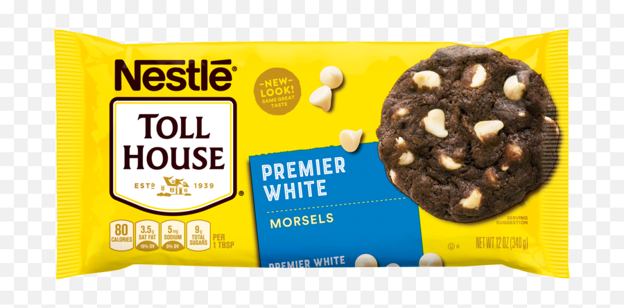 Nestlé Toll House Premier White Morsels 12 Oz - White Chocolate Chips Nestle Emoji,Chips Flavored Like Emotions