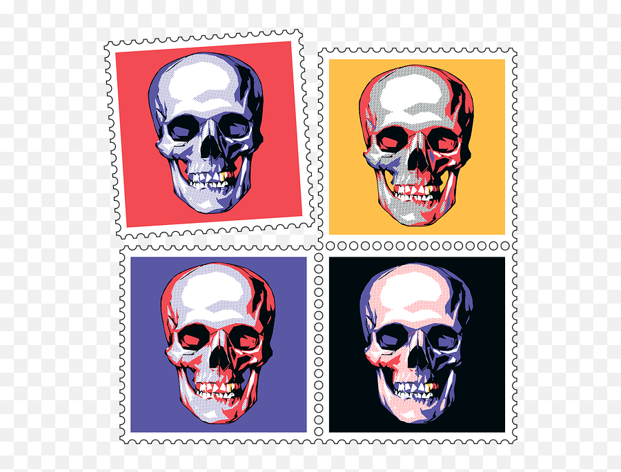 Universally Attractive Artistic Concept Emoji,Emotions Of A Skull