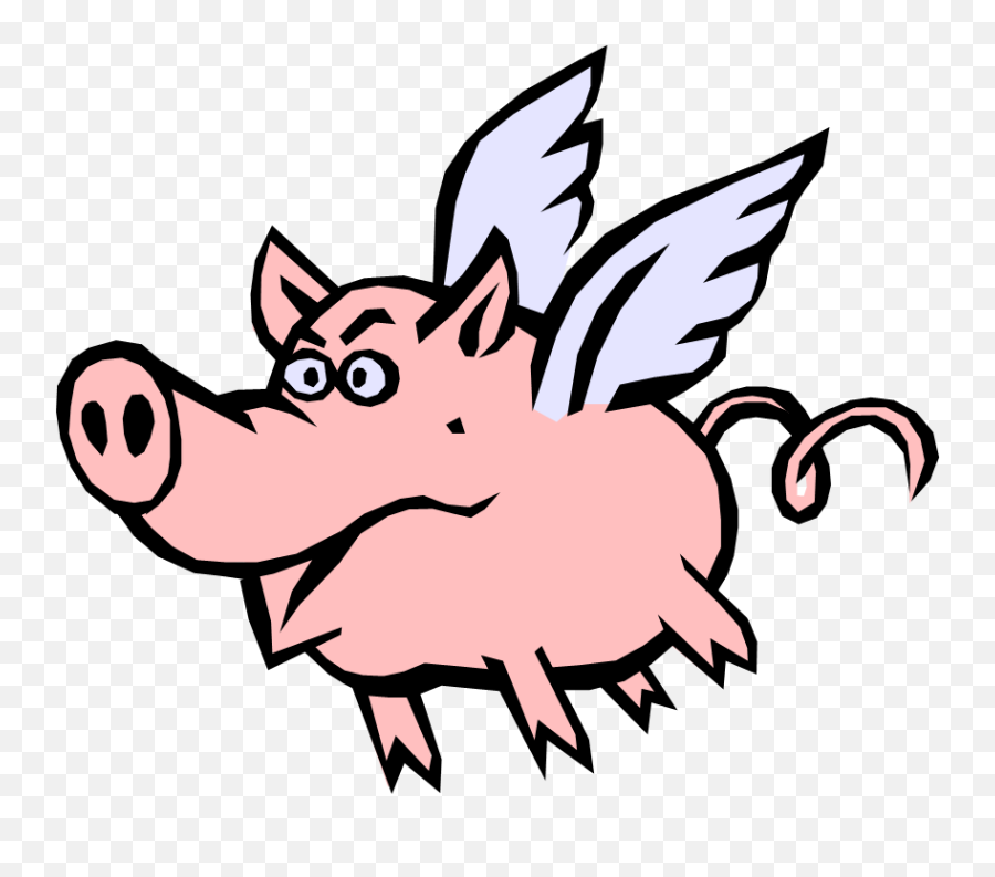 Weird Animals When Pigs Fly - Flying Pig Gif Transparent Background Emoji,Wooper Emoticon Gif