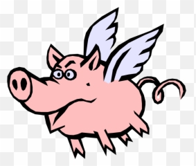 Weird Animals When Pigs Fly - Flying Pig Gif Transparent Background Emoji,Wooper Emoticon Gif