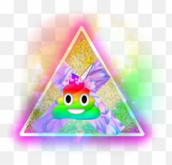 Emoji Triangle Rainbow Cross Sticker - Happy,Emoji Triangle Banner