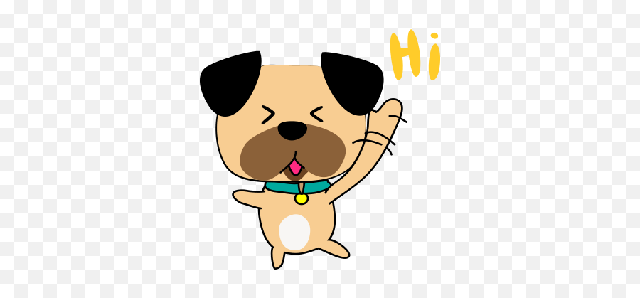 Funny Bulldog Stickers By Trung Quang Dao - Happy Emoji,Laughing Bulldog Emoji Png