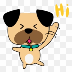Funny Bulldog Stickers By Trung Quang Dao - Happy Emoji,Laughing Bulldog Emoji Png