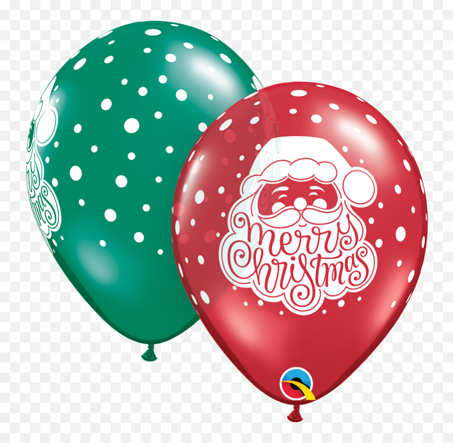 11 Red Green Santa Latex Balloons 50 Count Bargain - Qualatex Balloons Reveal Gender Emoji,Hammer And Snowflake Emoji
