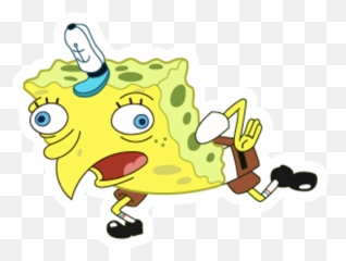 Spongebob Pink Glasses Meme - Spongebob Sticker Emoji,Mocking Bob Emoji