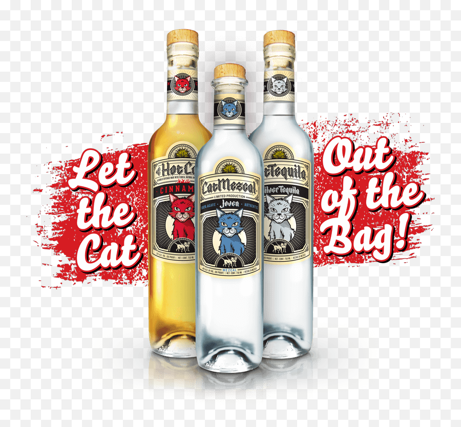 Cat Tequila U2013 Let The Cat Out Of The Bag - Glass Bottle Emoji,Cat Emoji Facebook Name