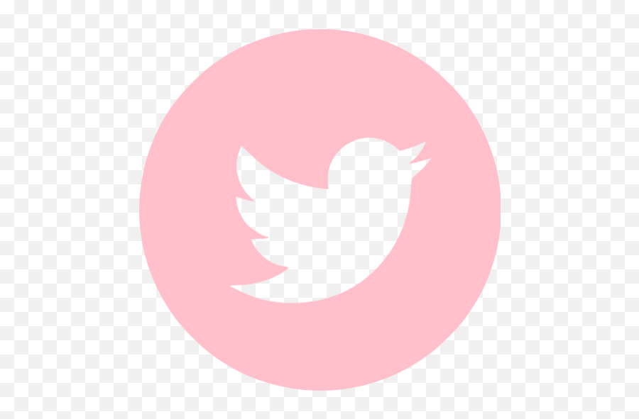 Pink Twitter 4 Icon - Free Pink Social Icons Circle Pink Twitter Logo Png Emoji,Twiter Emoticon Memes