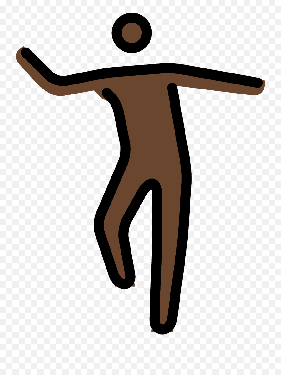 Dark Skin Tone Emoji - Human Skin Color,Kicking Man Emoji