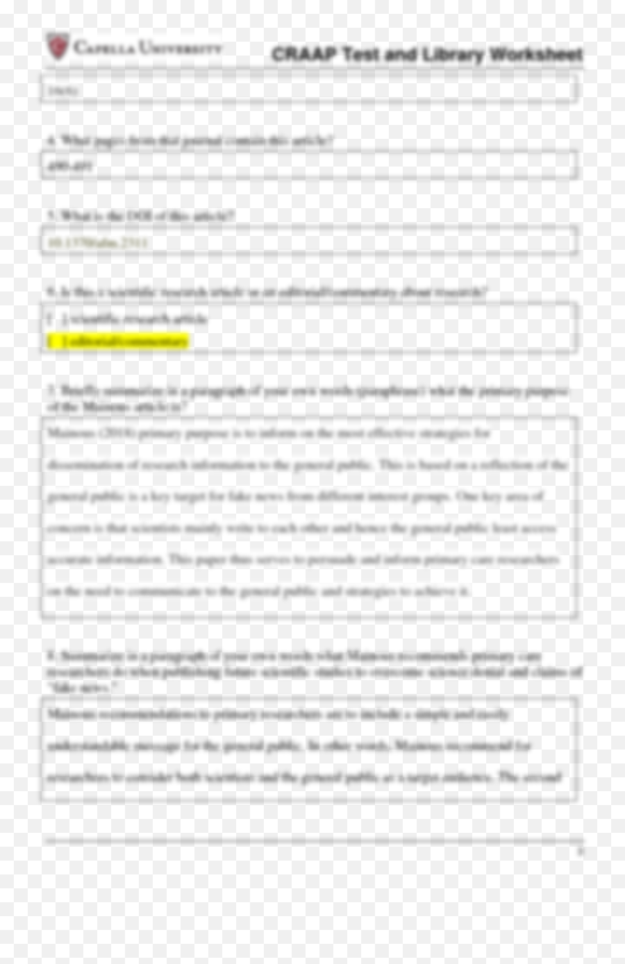 Solution E157 Craap Test And Library Worksheetedited - Document Emoji,Esl Emotion Worksheet