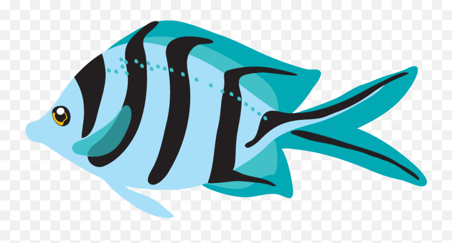 Blue Fish Clipart - Clipartix Fish Ocean Clip Art Emoji,Tropical Fish Emoji