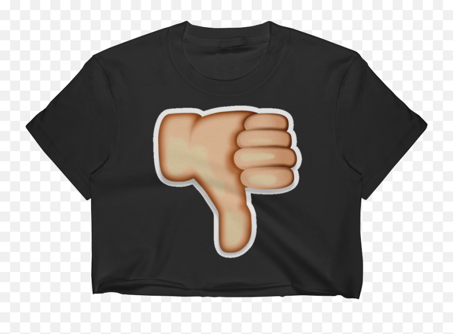 Download Emoji Crop Top T Shirt - Thumb Signal Full Size Fist,Emoji 77