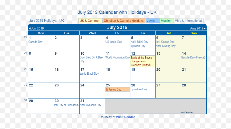 July 2019 Calendar With Holidays Uk 2019 Calendar Usa - October 2012 Calendar Printable Emoji,Schedule Emoji